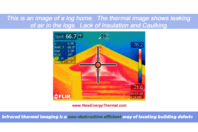 Log Cabin Inspection of energy loss
